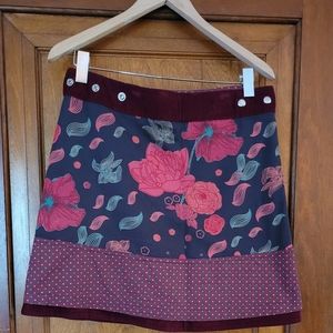 Reversible Adjustable Waist Mini Skirt